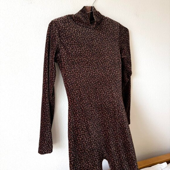 RARE! Frederick's of Hollywood Made in USA Vintage Leopard Print Bodysuit - Picture 5 of 6